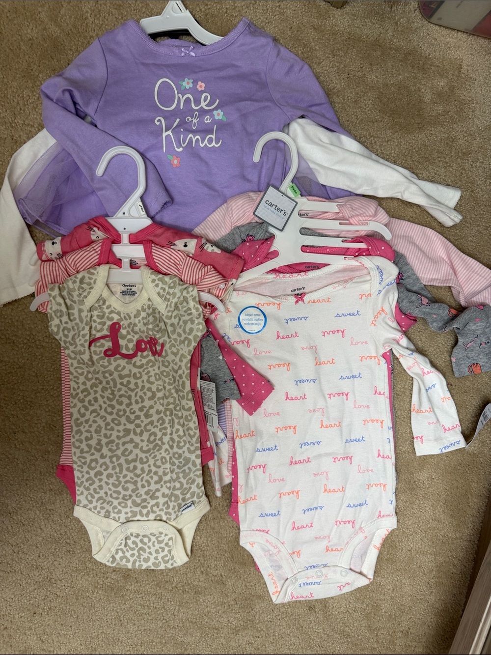 Carter's and Gerbers one piece and set